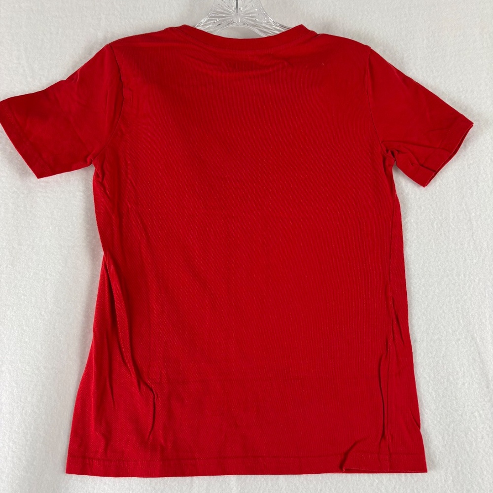 Puma Red Short Sleeve Logo Boys T-shirt Size M/ 10-12 - Picture 5 of 10